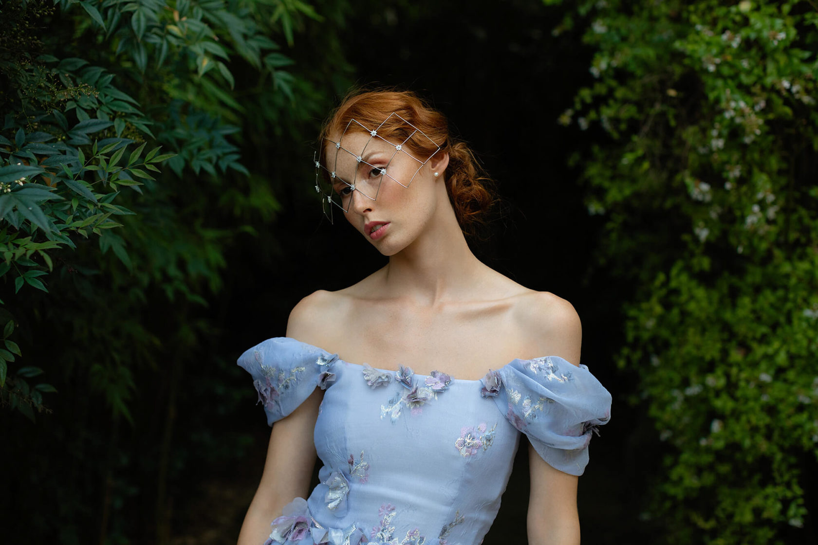 Makeup for photo shooting at Villa Masini in Tuscany